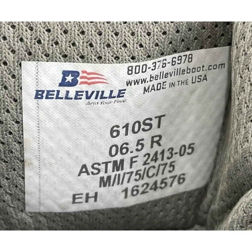 Belleville 610ST Steel Toe Men's Boot Size 6.5R NWT's Suede Boots NIB GREEN SAGE